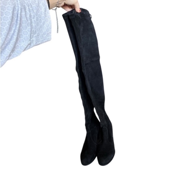 STUART WEITZMAN Landmark Over-the-Knee Suede Boots Size 7.5 - Picture 6 of 13